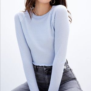 New pacsun long sleeve pastel knit shirt